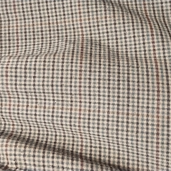 David Warren Skirt Stretch Waistband Open Front Slit Zipper Browns Lined Size 14 - Picture 8 of 9